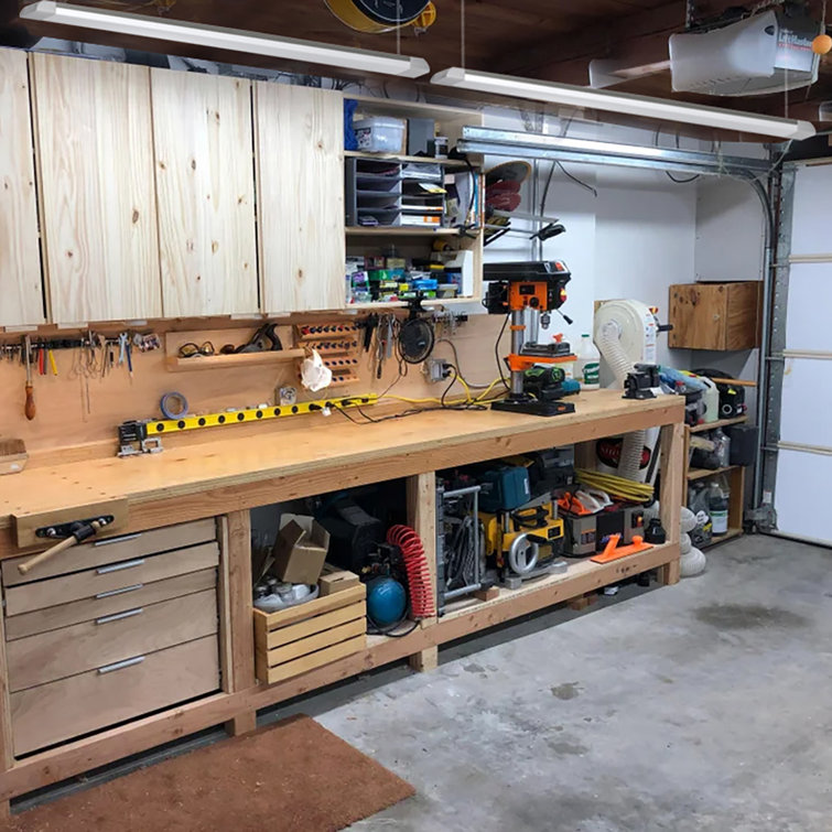 Garage workbench deals lights